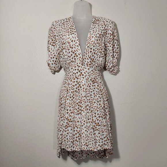 Faithfull the Brand Vanelli Floral Tie Waist Mini Dress Great Condition - 8 - Picture 3 of 15
